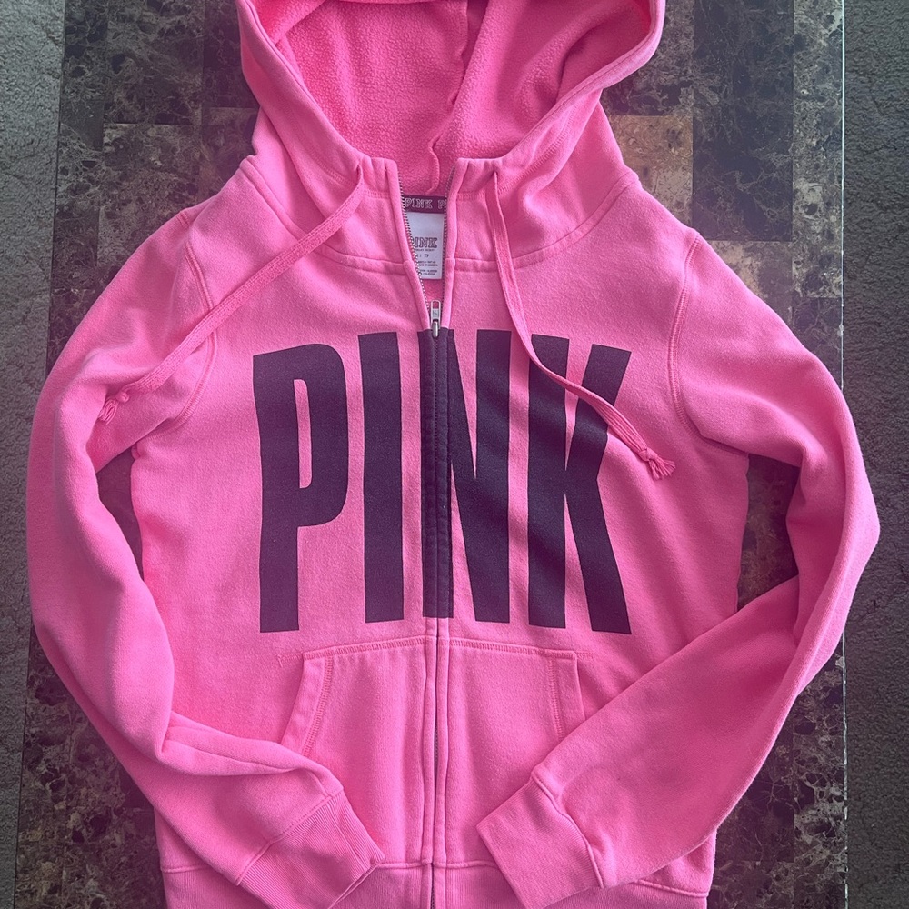 Pink zip up